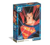 Clementoni Jigsaw Puzzle 500 pieces, Superman DC Comics, Puzzle for Adults 14-99 Years, Compact box, Made in Italy, 35601