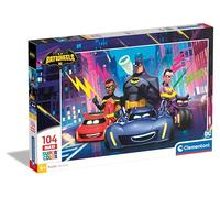 Clementoni Jigsaw Puzzle Batwheels 104 Maxi Pieces - Supercolor Puzzle For Children 4-6 Years, Cartoon, Cars, Gift For Boy/Girls, Puzzle For Kids, Made In Italy, 25761