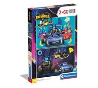 Clementoni Jigsaw Puzzle Batwheels 2 Puzzle With 60 Pieces - Supercolor Puzzle For Children 4-6 Years, Cartoon, Cars, Gift For Boy/Girls, Puzzle For Kids, Made In Italy, 24812