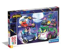 Clementoni Jigsaw Puzzle Batwheels 60 Maxi Pieces - Supercolor Puzzle For Children 4-6 Years, Cartoon, Cars, Gift For Boy/Girls, Puzzle For Kids, Made In Italy, 26597