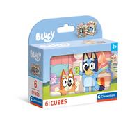 Clementoni Jigsaw Puzzle Bluey 6 Pieces - Cube Supercolor Puzzle For Children 2-4 Years, Cartoon, Gift For Boy/Girls, Puzzle For Kids, Made In Italy,