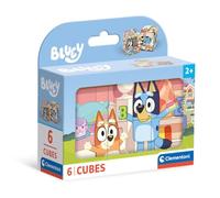 Clementoni Jigsaw Puzzle Bluey 6 Pieces - Cube Supercolor Puzzle For Children 2-4 Years, Cartoon, Gift For Boy/Girls, Puzzle For Kids, Made In Italy, 40662