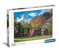 Clementoni Jigsaw Puzzle Collection - Charming Matterhorn 500 Pieces - Puzzle For Adults 14-99 Years, Gift For Men/Women, Landscape, Made In Italy, 35523