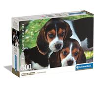 Clementoni Jigsaw Puzzle Collection - Close Together 500 Pieces - Poster Included, Puzzle For Adults 14-99 Years, Gift For Men/Women, Animals, Beagle, Made In Italy, 35536