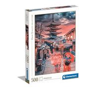 Clementoni Jigsaw Puzzle Collection - Evening In Kyoto 500 Pieces - Puzzle For Adults 14-99 Years, Gift For Men/Women, City, Japan, Kyoto, Made In Italy, 35525