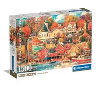 Clementoni Jigsaw Puzzle Collection - Good Times Harbour 1500 Pieces - Poster Included, Puzzle For Adults 14-99 Years, Gift For Men/Women, Landscape, Made In Italy, 31713
