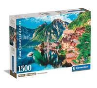 Clementoni Jigsaw Puzzle Collection - Hallstatt 1500 Pieces - Poster Included, Puzzle For Adults 14-99 Years, Gift For Men/Women, Made In Italy, 31714