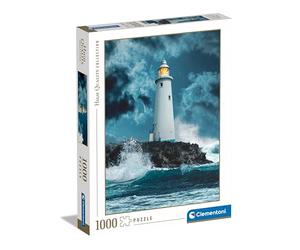 Clementoni Jigsaw Puzzle Collection - Lighthouse In The Storm 1000 Pieces - Puzzle For Adults 14-99 Years, Gift For Men/Women, Landscape, Made In Italy, 39828