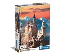 Clementoni Jigsaw Puzzle Collection - Neuschwanstein 1500 Pieces - Poster Included, Puzzle For Adults 14-99 Years, Landscape, Germany, Gift For Men/Women, Made In Italy, 31716