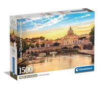 Clementoni Jigsaw Puzzle Collection - Rome 1500 Pieces - Poster Included, Puzzle For Adults 14-99 Years, Gift For Men/Women, City, Italy, Colosseum, Monument, Made In Italy, 31717