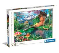 Clementoni Jigsaw Puzzle Collection - The Old Shoe House 500 Pieces - Puzzle For Adults 14-99 Years, Gift For Men/Women, Fantasy, Made In Italy, 35522