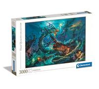 Clementoni Jigsaw Puzzle Collection - The Underwater Battle 3000 Pieces - Puzzle For Adults 14-99 Years, Gift For Men/Women, Illustration, Made In Italy, 33023