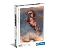 Clementoni Jigsaw Puzzle Collection - Wild Red Stallion 500 Pieces - Puzzle For Adults 14-99 Years, Gift For Men/Women, Animal, Realistic, Made In Italy, 35521