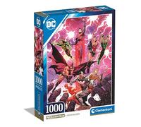 Clementoni Jigsaw Puzzle Dc Comics 1000 Pieces - Poster Included, Puzzle For Adults 14-99 Years, Gift For Men/Women, Super Hero, Made In Italy, 39853