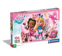 Clementoni Jigsaw Puzzle Disney Alice Bakery 104 Pieces - Supercolor Puzzle For Children 6-8 Years, Cartoon, Disney, Gift For Boy/Girls, Puzzle For Kids, Made In Italy, 25751
