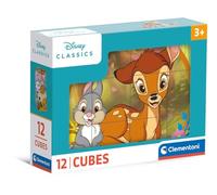 Clementoni Jigsaw Puzzle Disney Classic 12 Pieces - Cube Supercolor, Ages 3-5, Made in Italy, 41196
