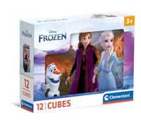 Clementoni Disney Frozen Jigsaw Puzzle Cube Supercolor – 12 Pieces – Ages 3-5 – Made in Italy