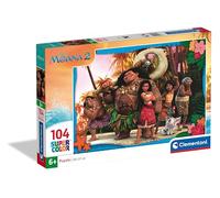 Clementoni Jigsaw Puzzle Disney Moana 2, 104 Pieces, Puzzle For Children 6-8 Years, Unisex, Classic, 37.9 x 26.9 cm, Made in Italy - 61436