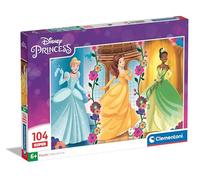 Clementoni 25772 Supercolor Disney Princess - 104 Teile Kinder 6 Jahre, Cartoon-