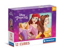 Clementoni Jigsaw Puzzle Disney Princess 12 Pieces - Cube Supercolor Puzzle For Children 3-5 Years, Cartoon, Disney, Princess, Gift For Boy/Girls, Puzzle For Kids, Made In Italy, 41197