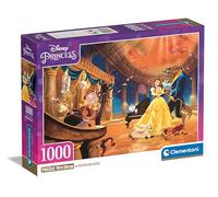 Clementoni Jigsaw Puzzle Disney The Belle And The Beast 1000 Pieces - Poster Included, Puzzle For Adults 14-99 Years, Gift For Men/Women, Disney Princess, Made In Italy, 39854