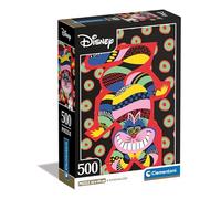 Clementoni Jigsaw Puzzle Disney The Cheshire Cat 500 Pieces - Poster Included, Puzzle For Adults 14-99 Years, Gift For Men/Women, Disney, Made In Italy, 35533