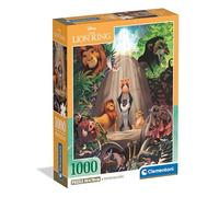 Clementoni Jigsaw Puzzle Disney The Lion King 1000 Pieces - Compact Box, Poster Included, Disney, Puzzle For Adults 14-99 Years, Gift For Men/Women, Made In Italy, 39902