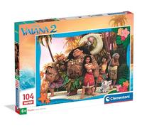 Clementoni Jigsaw Puzzle Disney Vaiana 2, 104 Pieces - Supercolor Puzzle For Children 6-8 Years, Multicolor, Classic, 1 Set, 104 Pieces, 1 Count, 24.9 cm x 3.3 cm