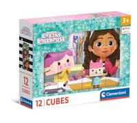Clementoni Jigsaw Puzzle Gabby'S Dollhouse 12 Pieces - Cube Supercolor Puzzle For Children 3-5 Years, Cartoon, Gift For Boy/Girls, Doll, Puzzle For Kids, Made In Italy, 41193