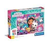 Clementoni Jigsaw Puzzle Gabby'S Dollhouse 60 Pieces - Supercolor Puzzle For Children 4-6 Years, Cartoon, Doll, Gift For Boy/Girls, Puzzle For Kids,