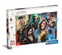 Clementoni Jigsaw Puzzle Harry Potter 104 Pieces - Supercolor Puzzle For Children Age 6+, Cartoon, Hogwarts, Gift For Boy/Girls, Puzzle For Kids, Made In Italy, 25775