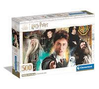 Clementoni Jigsaw Puzzle Harry Potter 500 Pieces - Poster Included, Puzzle For Adults 14-99 Years, Gift For Men/Women, Hogwarts, Made In Italy, 35534