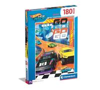 Clementoni Jigsaw Puzzle Hotwheels 180 Pieces - Supercolor Puzzle For Children 7-9 Years, Cartoon, Cars, Gift For Boy/Girls, Puzzle For Kids, Made In Italy, 29789