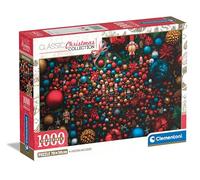 Clementoni Jigsaw Puzzle Impossible Christmas Vibes 1000 Pieces - Compact Box, Poster Included, Puzzle For Adults 14-99 Years, Gift For Men/Women, Hard Jigsaw, Difficult Puzzle, Made In Italy, 39926