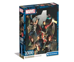 Clementoni Jigsaw Puzzle Marvel Avengers 1000 Pieces - Puzzle For Adults 14-99 Years, Poster Included, Gift For Men/Women, Superheroes, Made In Italy, 39809