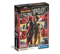 Clementoni - Jigsaw Puzzle 1000 Pieces for Adults and Teenagers, Special Series, Marvel Deadpool and Wolverine Theme, Compact Box with Poster Included, Gift Idea for Men and Women, Made in Italy, 50 x