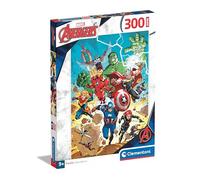 Clementoni Jigsaw Puzzle Marvel Super Avengers 300 Pieces - Supercolor Puzzle For Children 9-11 Years, Cartoon, Gift For Boy/Girls, Marvel, Puzzle For Kids, Made In Italy, 21728