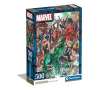 Clementoni 35546 Marvel The Avengers Jigsaw 500 Pieces-Poster Included, Puzzle f