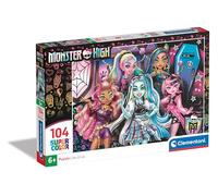 Clementoni Jigsaw Puzzle Monster High 104 Pieces - Supercolor Puzzle For Children 6-8 Years, Cartoon, Gift For Boy/Girls, Puzzle For Kids, Made In Italy, 25782