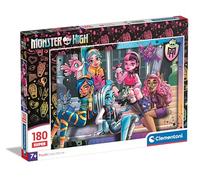 Clementoni Jigsaw Puzzle Monster High 180 Pieces - Supercolor Puzzle For Children 6-8 Years, Cartoon, Gift For Boy/Girls, Puzzle For Kids, Made In Italy, 29791