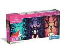 Clementoni Jigsaw Puzzle Panorama 1000 pieces, Disney Princess, Puzzle for Adults 14-99 Years, Compact box, Made in Italy, 39894