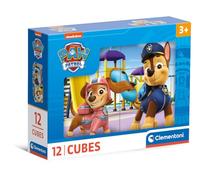 Clementoni Jigsaw Puzzle Paw Patrol 12 Pieces - Cube Supercolor Puzzle For Children 3-5 Years, Realistic, Animals, Gift For Boy/Girls, Puzzle For Kids, Made In Italy, 41194