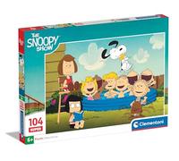 Clementoni Jigsaw Puzzle Peanuts 104 Pieces - Supercolor Puzzle For Children 6-8 Years, Cartoon, Gift For Boy/Girls, Puzzle For Kids, Made In Italy, 25770