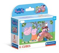 Clementoni Jigsaw Puzzle Peppa Pig 6 Pieces - Cube Supercolor Puzzle For Children 2-4 Years, Cartoon, Gift For Boy/Girls, Puzzle For Kids, Made In Italy, 40659