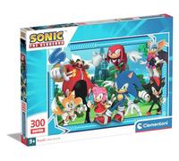 Clementoni Jigsaw Puzzle Sonic 300 Pieces, Puzzle for Kids Age 9+, Made in Italy, 21729