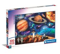 Clementoni Jigsaw Puzzle Space Mission 300 Pieces - Supercolor Puzzle For Children 9-11 Years, Cartoon, Gift For Boy/Girls, Planets, Stars, Puzzle For Kids, Made In Italy, 21724