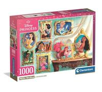 Clementoni Jigsaw Puzzles 1000 pieces Disney Princess, Puzzle for Adults 14-99 years, Compact Box, 37046