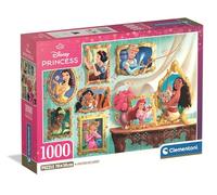 Clementoni Jigsaw Puzzles 1000 pieces Disney Princess, Puzzle for Adults 14-99 years, Compact Box, 37046