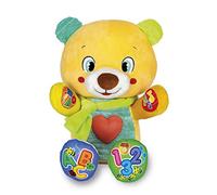 Clementoni - Julian, Hugs and Learns, Plush Baby Bear, 6 Months, Spanish Toy (55432)