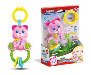 CLEMENTONI KITTY ELECTRONIC RATTLE WITH LIGHT AND SOUND